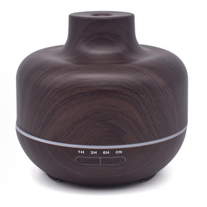 Diffuseur d'arômes créatif en bois grainé 0,5L avec lumière LED, humidificateur et purificateur d'air pour la maison et le bureau - Product Image 1