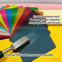 Cuir PU extensible anti-dérapant pour volant de voiture, imperméable, écologique, en similicuir gaufré, vegan