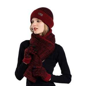 <span class=keywords><strong>Ensemble</strong></span> trois pièces en laine jacquard teinte en fil, <span class=keywords><strong>bonnet</strong></span>, gants et écharpe, pour <span class=keywords><strong>homme</strong></span> adulte, hiver, extérieur, velours chaud, protection des oreilles, tricoté - Product Image 5
