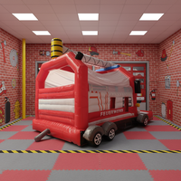 Château gonflable à thème automobile de qualité commerciale, château gonflable pour enfants, parcours d'obstacles gonflable intérieur/extérieur, location commerciale