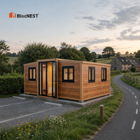 BlocNEST Maison Conteneur Extensible Préfabriquée Modulaire pour Usage Familial et Vacances avec Design Moderne