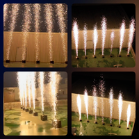 Machine à étincelles froides SP Metal Sparkling Cold Spark Flame Jet Spray pour feux d'artifice de scène, portée 10-15M, avec contrôle DMX pour événements