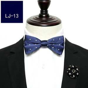 Corbata de Moño de Hilo de Poliéster Coreano de Moda Lista para Enviar, <span class=keywords><strong>Traje</strong></span> de Novio para Boda, Corbatas de Moño Plateadas Hechas a Mano para Hombres, Trajes de Esmoquin para Hombres - Product Image 6