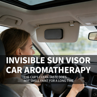 Plaque d'aromathérapie personnalisable pour pare-soleil, diffuseur de parfum magnétique pour voiture, plaque de gypse aromatique haut de gamme à fixer sur le tableau de bord