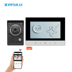 Xinsilu OEM Chuông Cửa Cuộc sống thông minh <span class=keywords><strong>wifi</strong></span> 1080p an ninh 4-dây màu video intercom cửa điện thoại với 7 inch màn hình cảm ứng - Product Image 1
