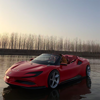 Yamoo Factory Supply Fast Speed Commercial Use 5 Seater Fiberglass Jet Car Boat Luxury Water Floating Vessel for Lake Rentals