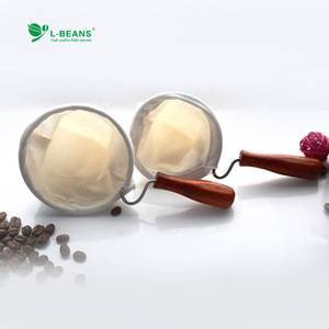ถุงกรองกาแฟแบบเท L-Beans ด้ามไม้ ผ้าฟลานเนล ขนาด 86 มม. ขนาดเล็ก-ใหญ่ สีพื้น - Product Image 4