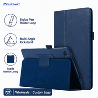 Étui intelligent pour tablette à double compartiment en cuir PU avec design à rabat pour iPad Pro 13 M4 2024 7e génération, texture Litchi