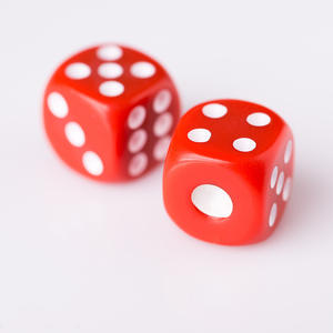 Passen 25mm Red Acrylic Rounded Mahjong Dice for Elderly <b>Gambling</b> - Product Image 1