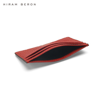 Hiram Beron Dompet Kartu Wanita Kulit Pola Kerikil Lembut Berkualitas Tinggi Premium Mewah Kustom OEM Dropship