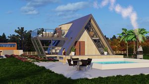 บ้านสองชั้นสไต<span class=keywords><strong>ล</strong></span>์ล<span class=keywords><strong>อฟ</strong></span>ท์สำหรับวันหยุดเพื่อวัตถุประสงค์ในการประกอบอาชีพ - Product Image 4