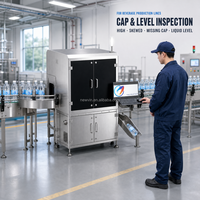 Machine d'inspection de bouteilles par vision IA pour la ligne de production de boissons, inspection des bouchons et du niveau de liquide