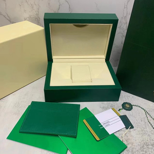 Top quality Custom logo wood watch box wooden gift packaging Green box for watch