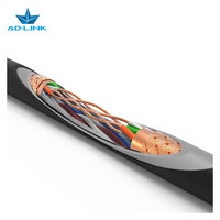 Cable de Red LAN Cat5e SFTP para Exteriores, 305m, 4 Pares, Revestimiento de PE+PVC, -40C~+70C, Cable de Telecomunicaciones