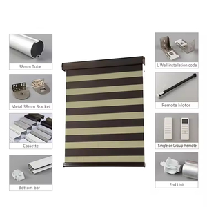 Samadhi ม่านม้วนลายม้าลายหน้าต่างไร้สายสองชั้นเลือกสีแบบกันแสง - Product Image 5