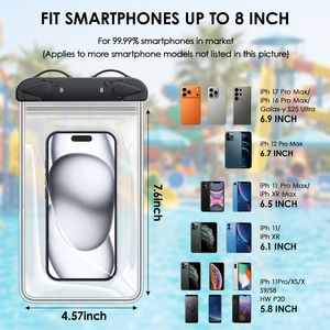 <span class=keywords><strong>Funda</strong></span> Impermeable <span class=keywords><strong>para</strong></span> <span class=keywords><strong>Celular</strong></span>, Bolsa Seca Subacuática con Cordón, Protector Transparente a Prueba de <span class=keywords><strong>Agua</strong></span> <span class=keywords><strong>para</strong></span> iPhone 17, <span class=keywords><strong>para</strong></span> Playa y Natación - Product Image 2