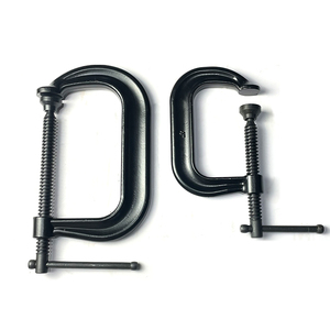 Collier de serrage en acier au carbone forgé avec coussinet pivotant, finition oxyde noir antirouille, essentiel pour le travail du bois - Product Image 5