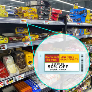 2.13” Esl Wholesale Oem Odm Eas System Luxury Supermarket Mall E Ink <b>Smart</b> <b>Electronic</b> Shelf Label Price Tag For Retail Shelf - Product Image 5