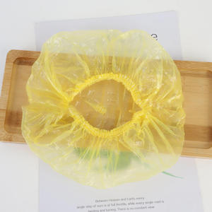 Traitement des cheveux imperméable PE jetable clair cheveux bonnet <span class=keywords><strong>de</strong></span> douche <span class=keywords><strong>pour</strong></span> femmes cheveux Spa Salon hôtel voyage <span class=keywords><strong>bonnets</strong></span> <span class=keywords><strong>de</strong></span> douche - Product Image 6