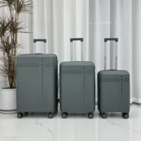Ensemble de valises de voyage en PP de luxe à grande capacité, design classique, nouvelle valise rigide légère