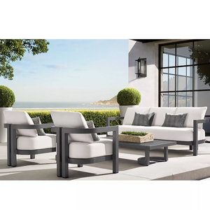 Muebles de aluminio para exteriores, sofá moderno y cómodo, sillón tipo chaise longue - Product Image 3