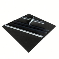 Panneau de plafond en fibre de verre Celotex noir 600*600*15mm pour la décoration de cinéma, panneau de plafond acoustique pour le marché canadien