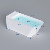 Baignoire tout-en-un en acrylique AMBOHR, contrôlée par Wifi, avec ozone, refroidie, tout-en-un, pour récupération, intérieur/extérieur, bain de glace
