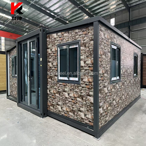 Casa Contenedor Expandible de 40 pies a Precio de Mayoreo, Casa Prefabricada de 3 a 4 Dormitorios, Cabaña Modular para Hotel o Campamento con Terraza y Techo - Product Image 2