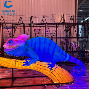 Linterna LED SGFL405 con Forma de Animal, Linterna de Camaleón 3D de Seda para Festivales, Parques, Año Nuevo, Día de San Valentín, Fiestas - Product Image 4