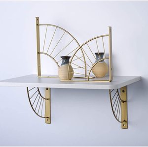 Giá Đỡ Bằng Thép Không Gỉ Thiết Lập Kim Loại Mới Ngành Hiện Đại Diy Treo Tường Trang Trí Tam Giác Vàng Khung OEM Và ODM Tiêu Chuẩn - Product Image 3