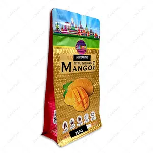 Bolsa para alimentos com zíper de plástico com design de fundo plano personalizado para frutas secas saco de amendoim saco de nozes embalagem de alimentos