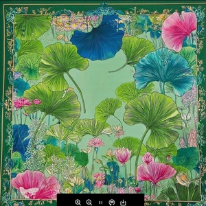 Tapete de Mahjong Americano de Lujo Moderno, Diseño de Flores y Pájaros en Acuarela, Antideslizante, Plegable, Portátil, Impresión Personalizada - Product Image 1