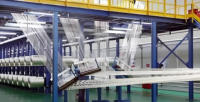 Ligne de production de textile de polypropylène d'équipement de fibre d'agrafe de pp de rendement élevé
