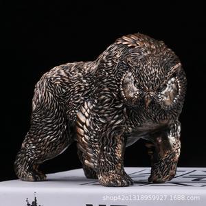 Fantastico modello ibrido animale per Gamer espositore o regalo creativo statuetta statuetta in resina di gufo fantascientifico - Product Image 2