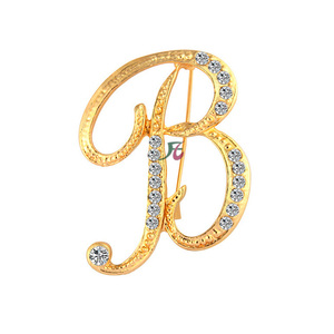Broche Rhinestone avec 26 lettres anglaises pour A,<span class=keywords><strong>B</strong></span>,C,D,E,F,G,<span class=keywords><strong>H</strong></span>,I,J,K,L,M,N,<span class=keywords><strong>O</strong></span>,P,Q,<span class=keywords><strong>R</strong></span>,S,T,U,V,W,X,Y,Z - Product Image 3
