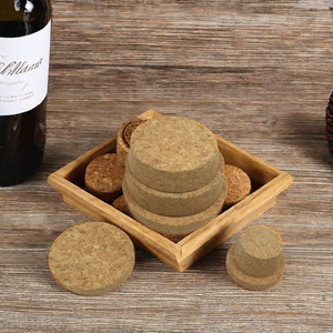 Tappo di sughero naturale all'ingrosso per bottiglia di vino e barattolo di candela facile da usare coperchio per tappo di vetro per la sigillatura - Product Image 2