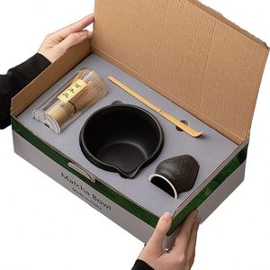 Classic Modern Eco-Friendly Chinese Manufacturer Japanese Ceramic Coffee <b>Tea</b> <b>Matcha</b> Bowl Kit Bamboo Chasen Whisk Factory - Product Image 1