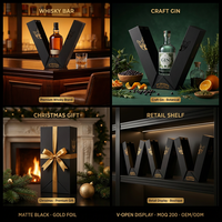 Caja de Cartón Premium para una Sola Botella, Tubo de Envío para Whisky, Cajas de Vino de Lujo con Logotipo Personalizado