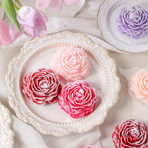 Día de San Valentín, regalo del Día de la madre, forma de flor, lindas <span class=keywords><strong>velas</strong></span> perfumadas para cumpleaños, boda, vela aromática - Product Image 2