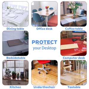 Nappe de <span class=keywords><strong>table</strong></span> en <span class=keywords><strong>PVC</strong></span> transparent durable Boligao, qualité commerciale, imperméable, résistante à la chaleur, épaisseur personnalisable pour café, hôtel, bureau, mobilier - Product Image 6