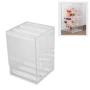 China Yageli Factory Wholesale Transparent Acrylic Ring Necklace <b>Box</b> Display Holder Drawer Jewelry Earrings Storage Organizer - Product Image 6