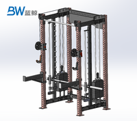 Machine Smith BW Commerciale pour Salle de Sport – Équipement de Fitness Multifonctionnel pour Entraînement Squat et Exercices Variés