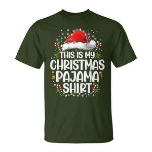 C'est ma chemise de pyjama de Noël, t-shirt pour femme, pyjama de Noël, vêtements de fête - Product Image 1