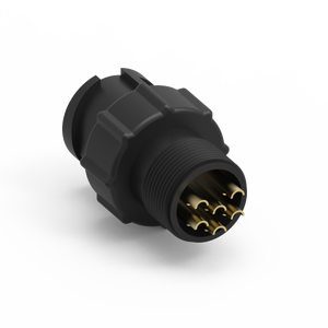 Molded Cable 6 Pin Connector IP67 Waterproof Nylon Housing Brass Contact - Product Image 2