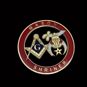 Auto camion moto accessori regalo cromato <span class=keywords><strong>muratore</strong></span> quadrato e bussole massonico emblema Auto - Product Image 5