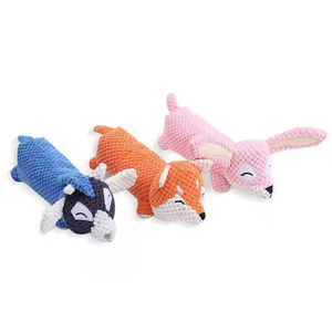 Juguetes Masticables para Mascotas de Alta Calidad con Diseño de Conejo, Zorro y Vaca, con Sonido, Lindos y con Connotación Animal, de Felpa, para Limpiar los Dientes de Perros - Product Image 5