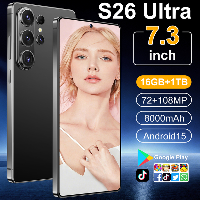 Latest Cheap S26 Ultra 5g Smartphone S26Ultra Cell Phone Dual SIM Global Version Mobile Phones