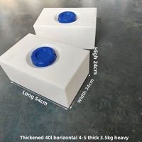 Réservoir de stockage carré en plastique épaissi, résistant aux acides et aux alcalis, de qualité alimentaire, moulé par rotation, pour machines de dosage, équipements et VR