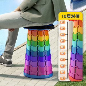 Foldable Outdoor Camping <b>Stool</b> PP Material 700Lb Capacity Portable <b>Collapsible</b> Chair For Travel Hiking - Product Image 4