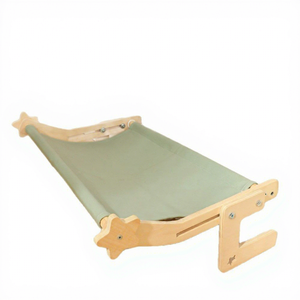 Lit carré en bois pour chat toutes saisons et hamac <span class=keywords><strong>suspendu</strong></span> à fixer au fenêtre pour bronzer, design hiver chaud et gain <span class=keywords><strong>de</strong></span> place - Product Image 1